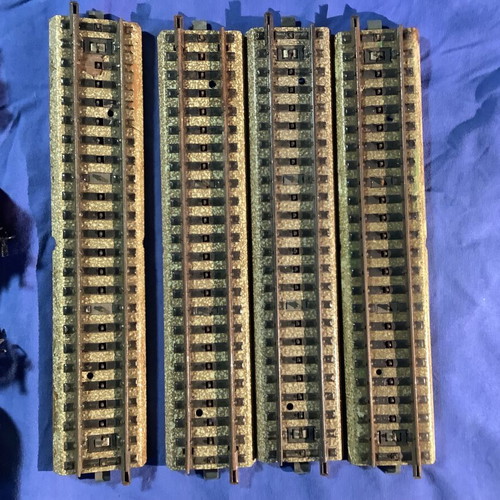 Marklin 3029 steam locomotive set with wagons and rails used