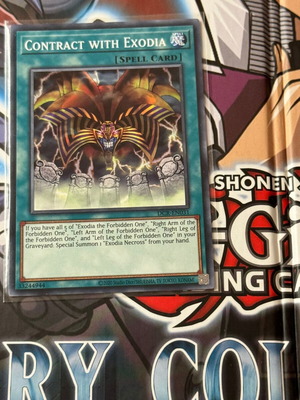 Contract with Exodia κάρτα Yu-Gi-Oh! σαν καινούργια