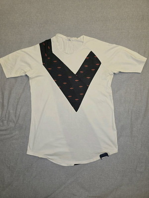 Stefan fashion t-shirt like new, asymmetrical, white, size M