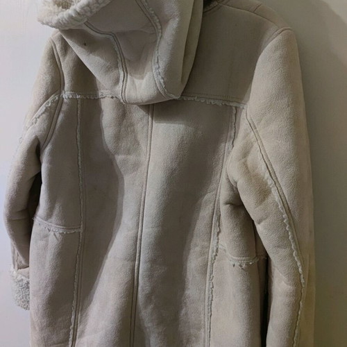 Suede jacket used, sugar color, size L/XL