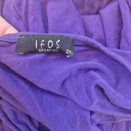 Top embroidered with beads like new, size XXL