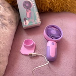 Handheld mini fan with stand