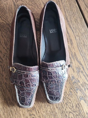 Lodi brown moccasins like new, size 36-36.5