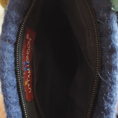 Uttam London bag new, colorful wool felt