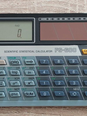 Canon FS-600 scientific statistical calculator vintage like new