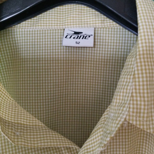 Crane Short Sleeve Shirt like new, size 52, yellow