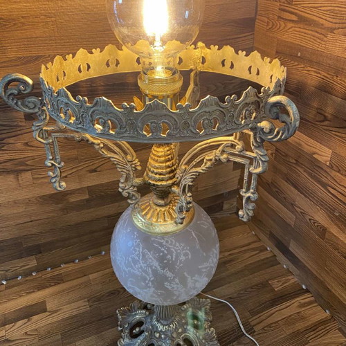 Vintage table lamp used without bulb