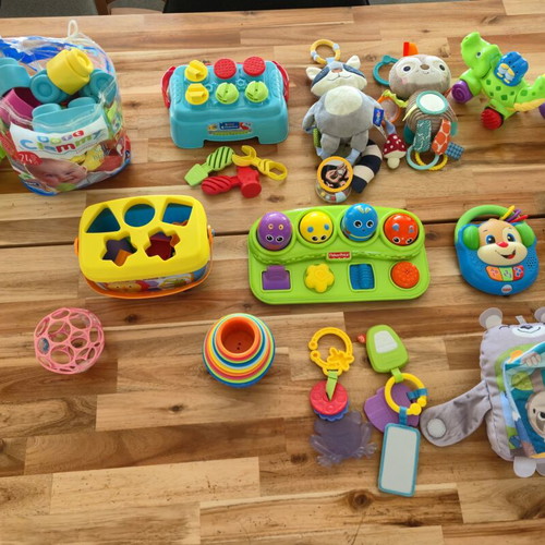 Baby activity toy set used with Fisher-Price, Clementoni, Lamaze
