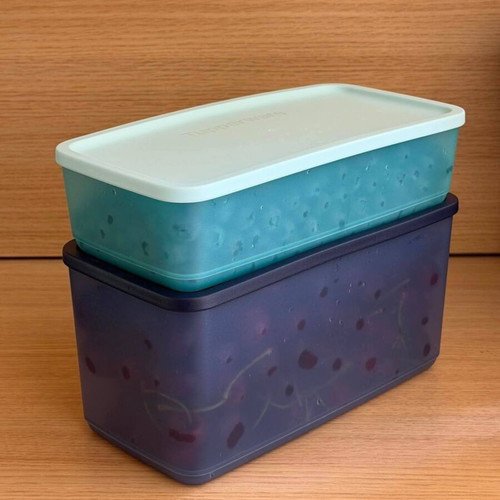 Tupperware parallelogram containers 1.4L and 3.1L new