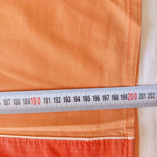 Cotton bed sheets set used, pack of 2, orange shades