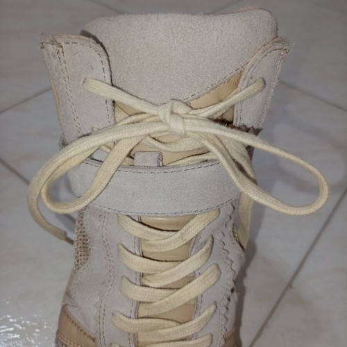 Casual sneakers Bershka No39 used, beige, athletic shoes