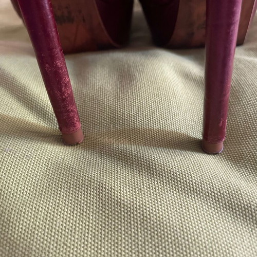 Zara burgundy heels used, size 37, cruise collection