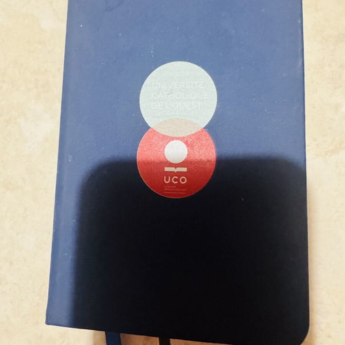 UCO Université Catholique de l'Ouest Notebook agenda new, navy blue