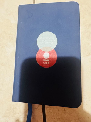 UCO Université Catholique de l'Ouest Notebook agenda new, navy blue
