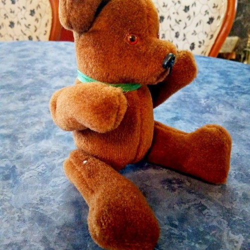 Antique plush teddy bear 1960