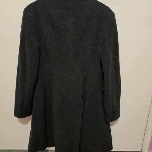 Zara cashmere coat like new, black and gray, size M