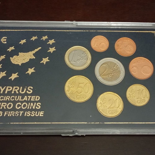 Cyprus Euro Coin Set 2008 First Issue New