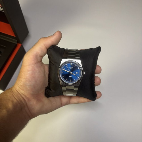 Tissot PRX blue 40mm watch like new