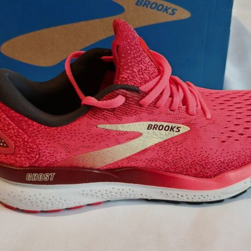 Brooks Ghost 16 women's running shoes new, size 38, white and pink