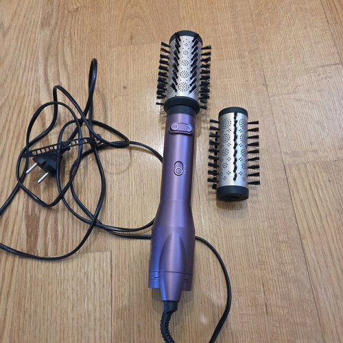 Babyliss Big Hair Dual Ceramic Electric Brush with Air & Rotating Head for Straightening and Curling