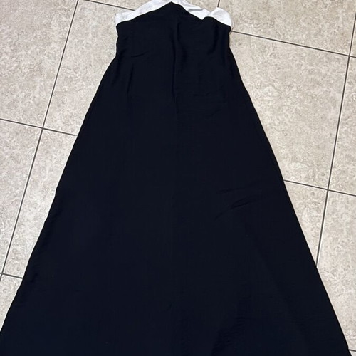 Black linen dress, size L