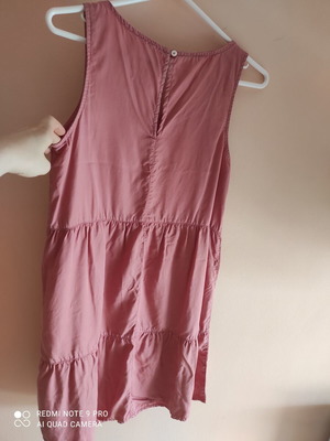 Dusty Rose Dress 100% Viscose Size M Like New