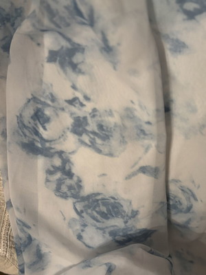 Blue floral dress, size XS