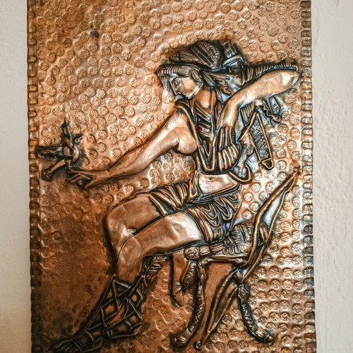 Handmade chalcography from 1970 like new, size 36x24