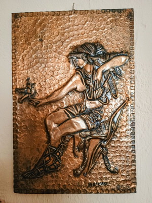 Handmade chalcography from 1970 like new, size 36x24
