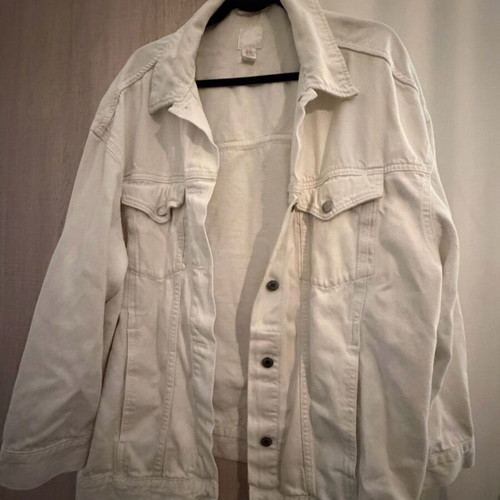 H&M white denim jacket like new