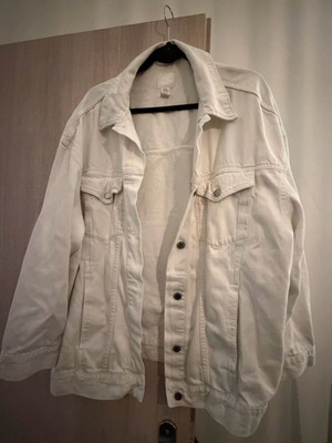 H&M white denim jacket like new