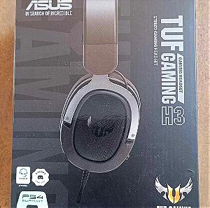 Asus TUF H3 Over Ear Gaming Headset με σύνδεση 3.5mm Gun Metal Grey
