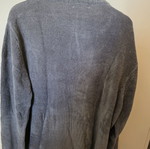 Red & Blue knit crew neck sweater gray XXL like new