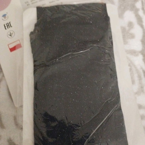 Black shiny tights new for age 8-9 years 128-134