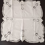 Square doily used