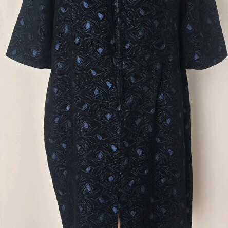 Handmade vintage dress unfinished used, size large, black