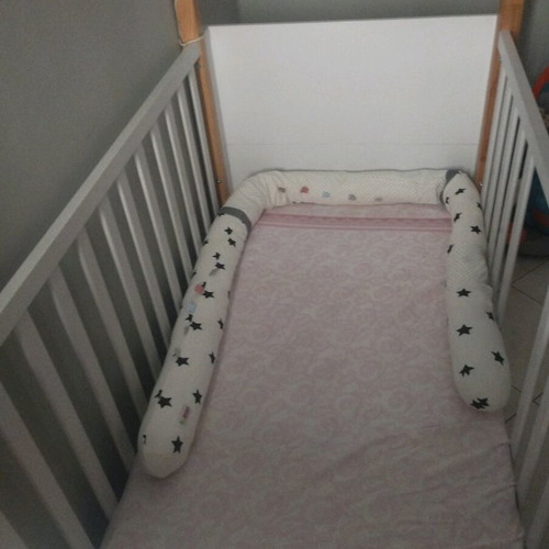 Bellamy Pinette Baby Cot 70x140 like new with Greco Strom Erato mattress