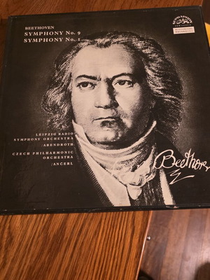 Beethoven Symphony No. 9 & No. 1 double vinyl used, classical