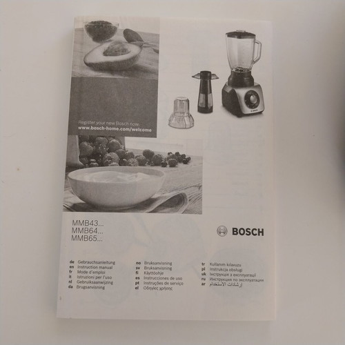 Bosch blender with 1.5L glass jar