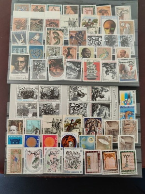 Ελληνικά γραμματόσημα σαν καινούργια, ασφράγιστα πλην ενός