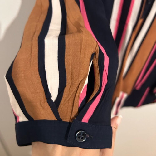 Eterna shirt Small 3/4 sleeve like new, multicolor