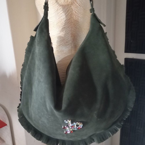 Rocco Barocco Souede Bag used, shoulder, cypress green