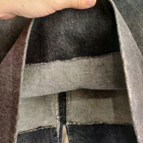 Vintage black denim skirt used, size M