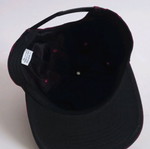 Marijuana hat new, black and red