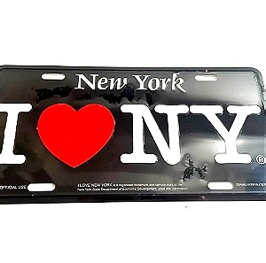 ΠΙΝΑΚΙΔΑ New York I love New York με μαύρα γράμματα ΚΛΕΙΣΤΗ με σελοφάν