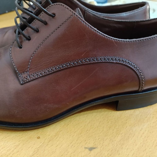 Hugo Boss leather shoes like new, size 42-42.5, brown