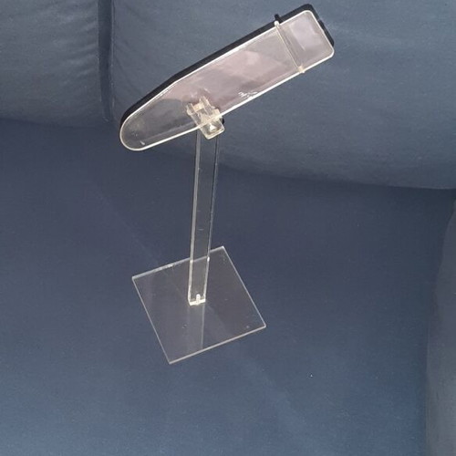 Shoe stand with adjustable tilt, 20 cm plexiglass