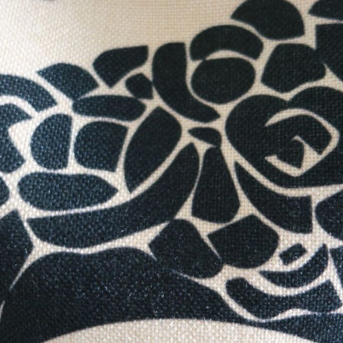 Fabric bag like new, handheld, black and beige
