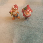 Kinder gnome figures used, set