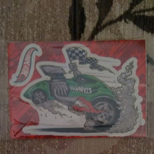 Hot Wheels sealed large sticker